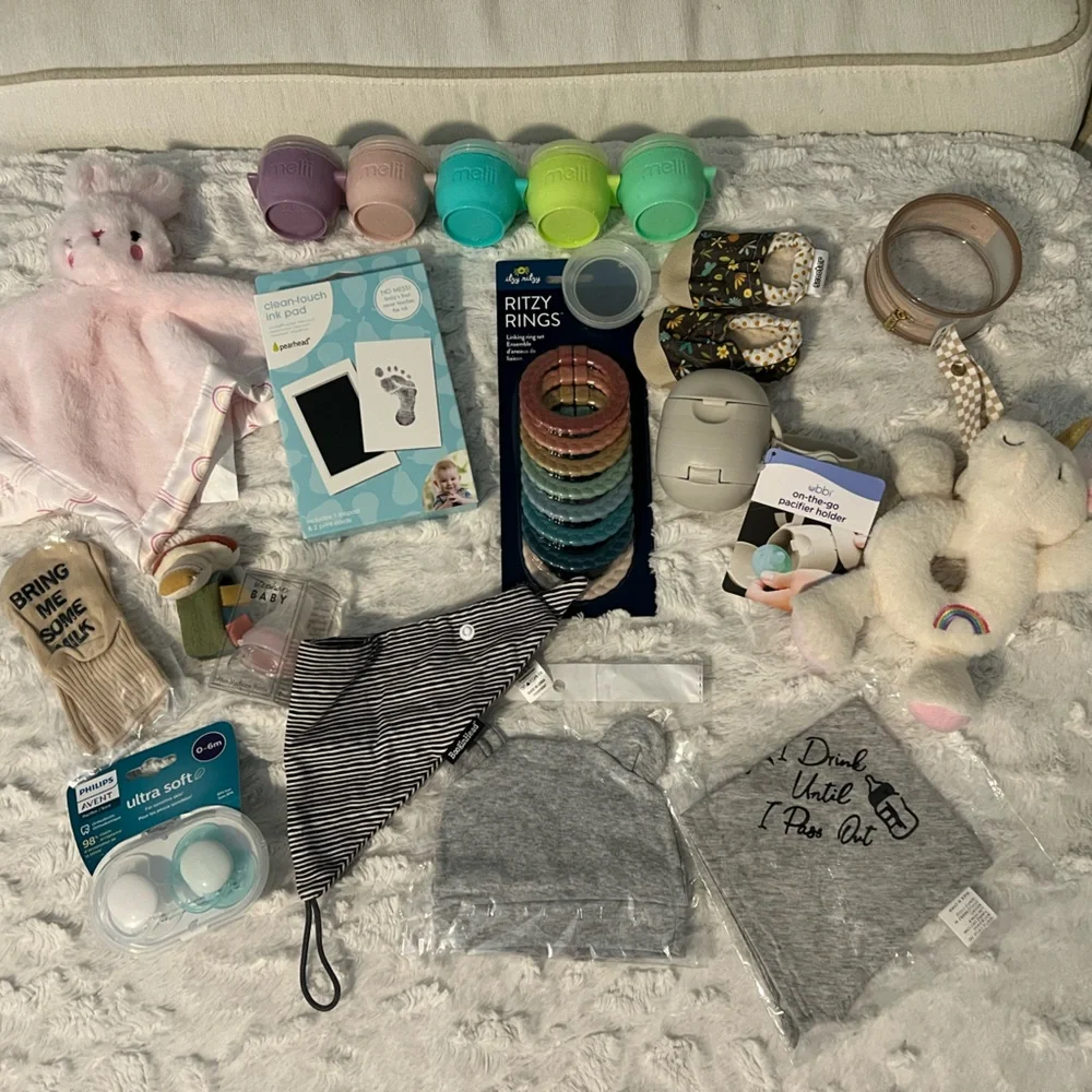 Baby Essentials Bundle, many new with tags or new in box/packaging